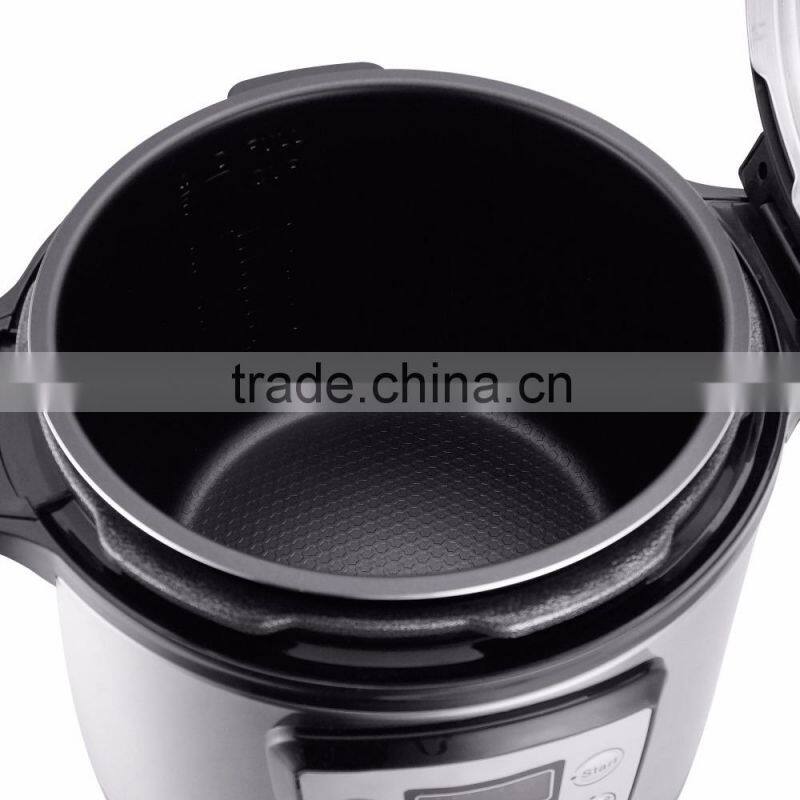 CE GS Approval 5L Golden Color Stainless steel digital multi electric pressure cooker / HDP-Y0504E-G