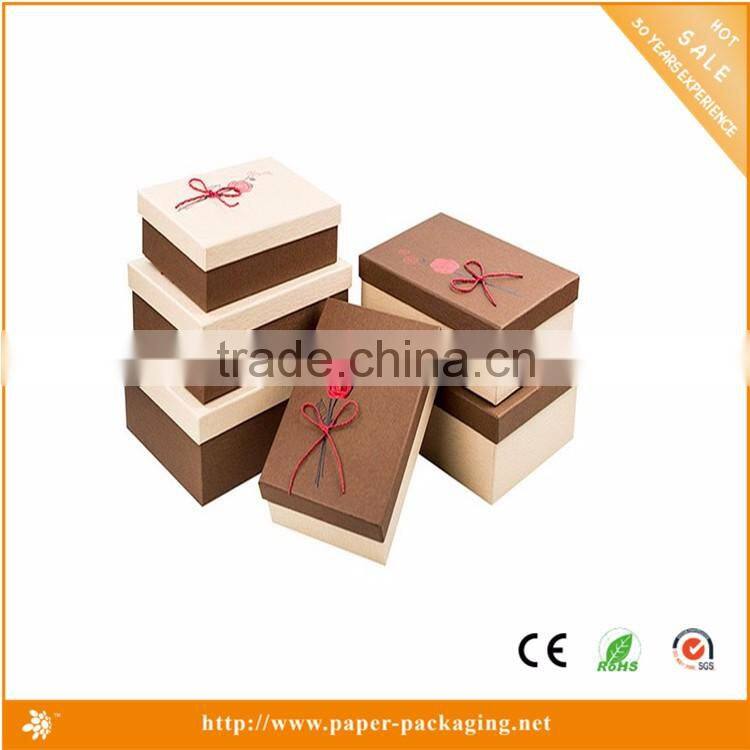 Custom High-grade Luxury Paper square Packaging For chocolate/candy/cake Gift box