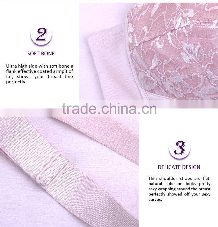Low Price Delicate Young Lady Back Closure Girls Underwear Bra New Design