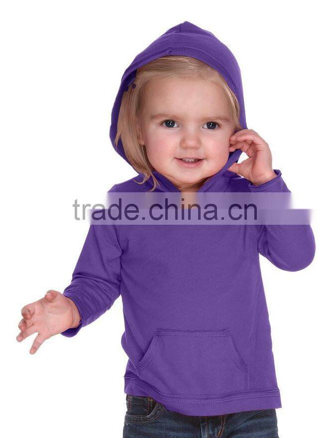 LuoQi OEM Fancy Design Baby hoodie/100% Cotton Long Sleeve Pullover/Custom Wholesale Children Plain Hoodies For Kids