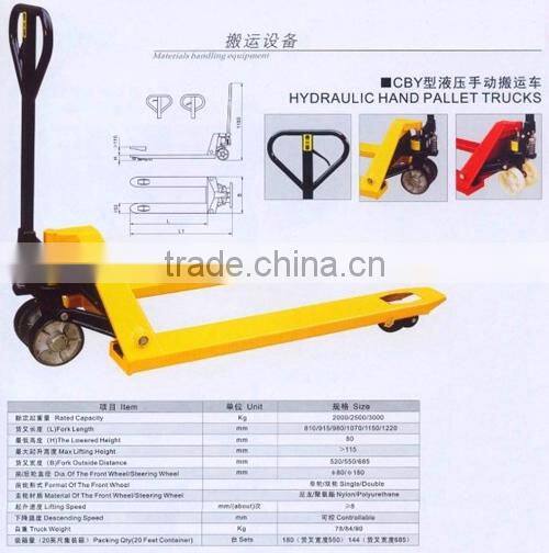 Brand Jetstar Customized Fork hand pallet truck for sale