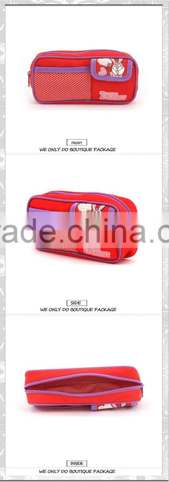 2015 Promotional Zipper cartoon pencil cases