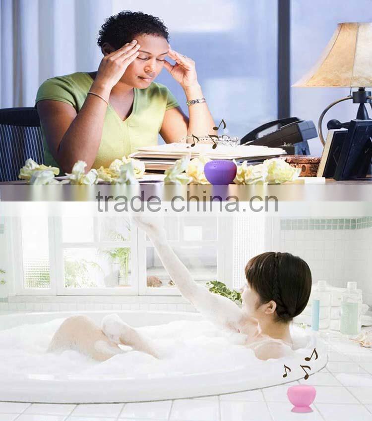 CE/RoHS/BQB stage sound speakers hands-free call mini portable wireless mobile phone holder bluetooth shower speaker