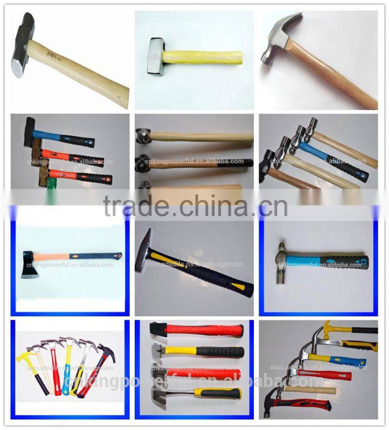 High Quality Claw Hammer (rubber &wooden handle) hand tools garden hammer