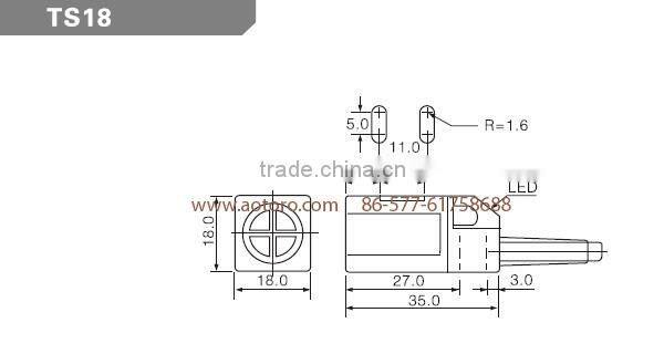 access control system motion sensor TS18-5DO square proximity switch