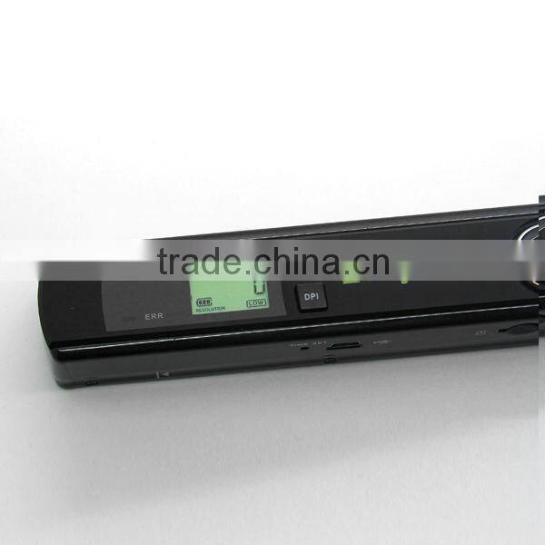 Portable handy book scanner with USB port and SD card storeage