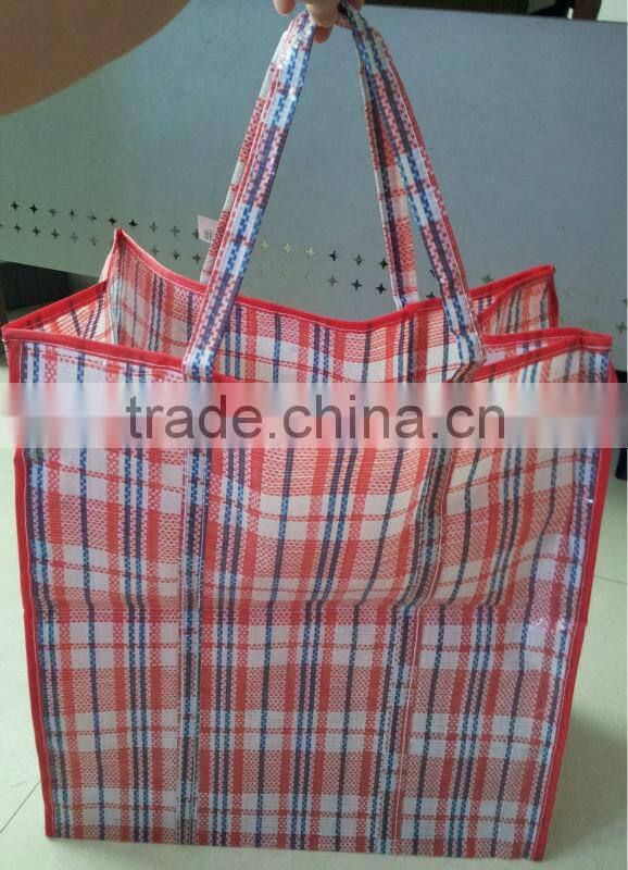 Big pp woven packaging bag with zipper for Packing light cargo