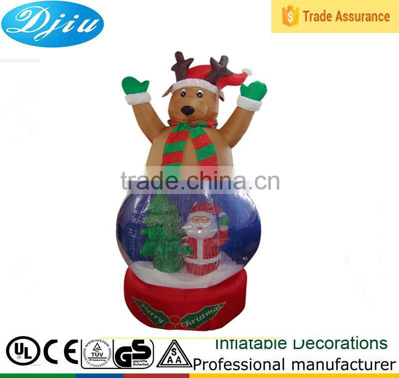 DJ-B-108 outdoor large wholesale clear plastic christmas ball ornaments deer decor