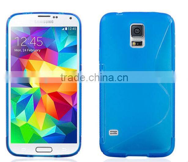 Colorful Rubber S line TPU Case For Samsung S5
