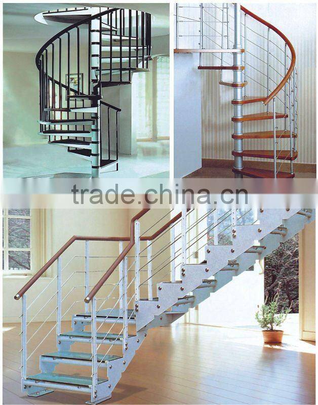 hot sell staircase glass railing designs for home decor