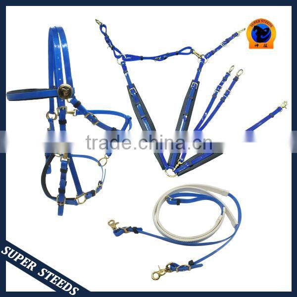 endurance soft PVC/TPUwebbing horse bridle and halter