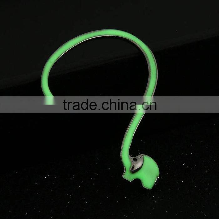 Luminous lovely little elephant cuff earring animal design earrings