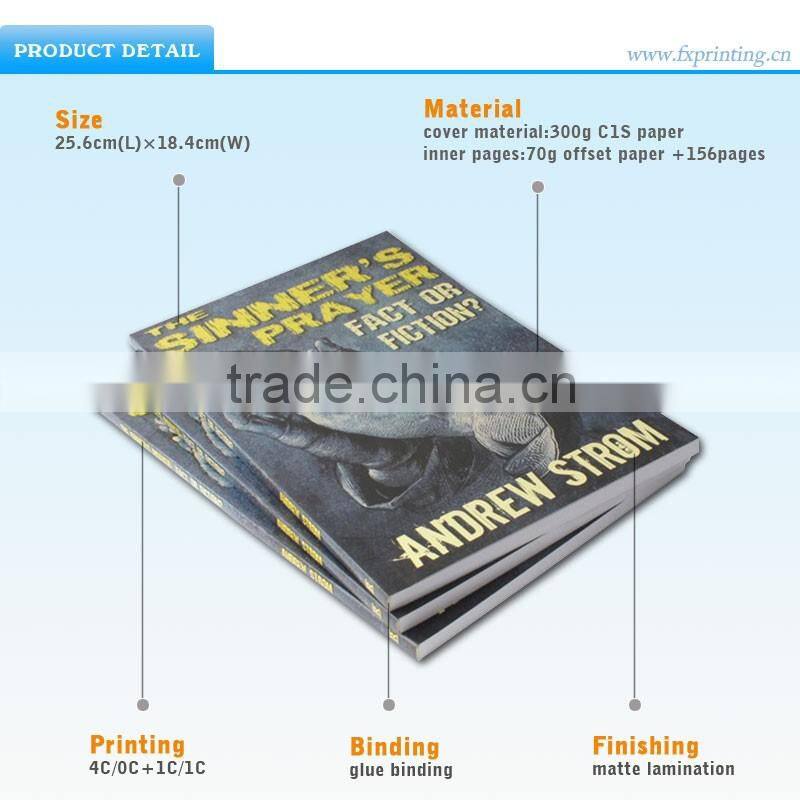 Short Run Soft Cover Four Color China Offset Printing Book