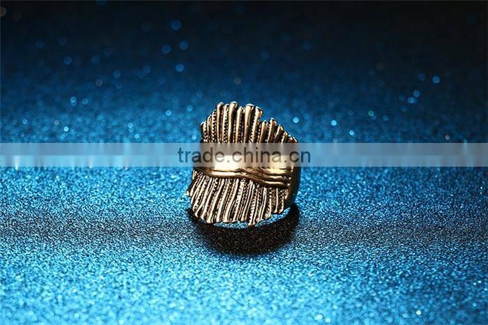 Fashion jewellery zinc alloy latest ladies finger gold ring design