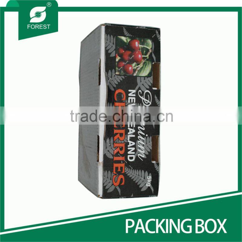 TWO PIECES CORRUGATED FRESH FRUITS PACKAGING BOXES WITH OFFSET PRINT