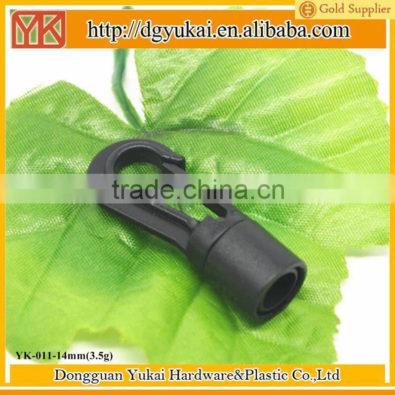 Yukai Fashion style plastic cord hook with 8mm cord end