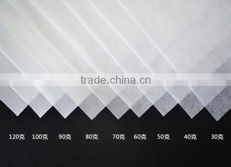 White Grown color 27gsm 100% polypropylene nonwoven cloth textile roll for Spring mattress &pillows lining
