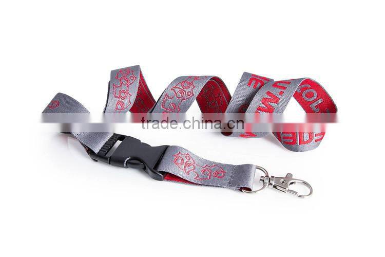 Promotional polyester woven lanyard