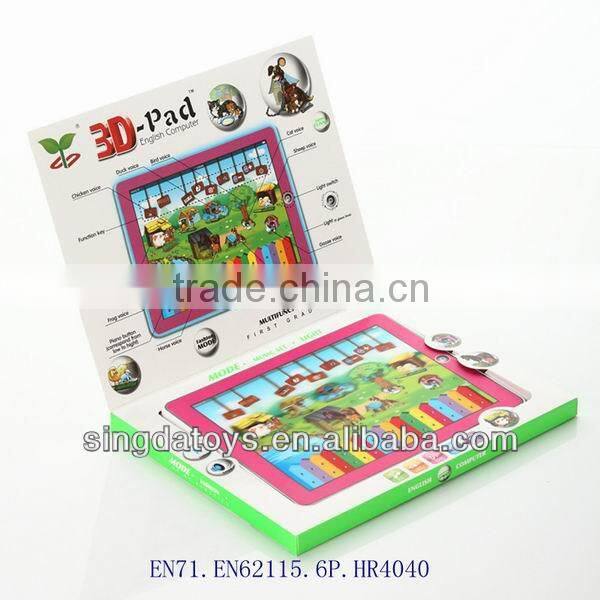 English language Happy Farm with music & light y-pad learning toy