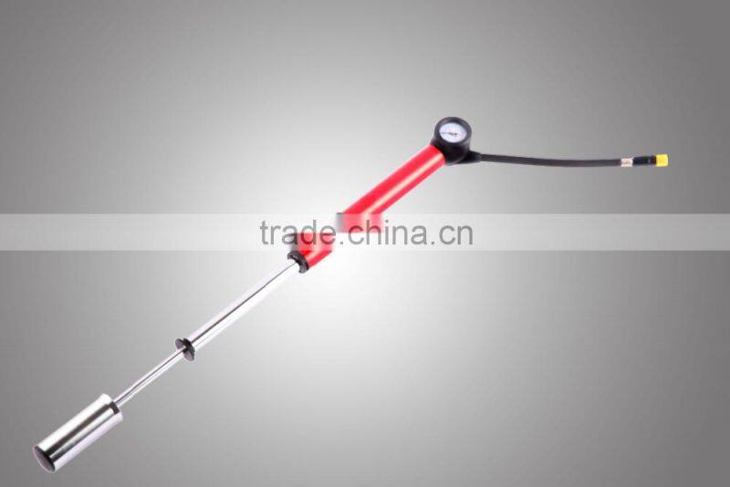 High Pressure Durable Aluminum JL9614 06 With Pressure Gauge Mini Bicycle Air Pump