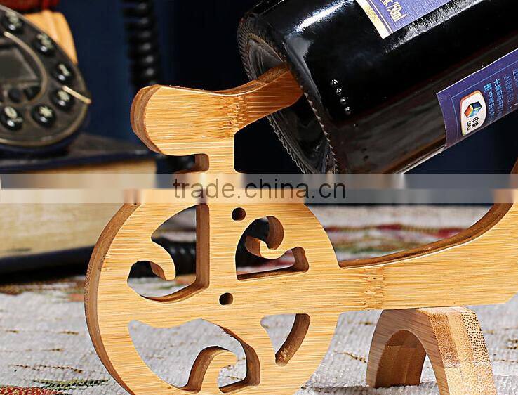 Eco friendly novelty craft bamboo wine rack, wine holder