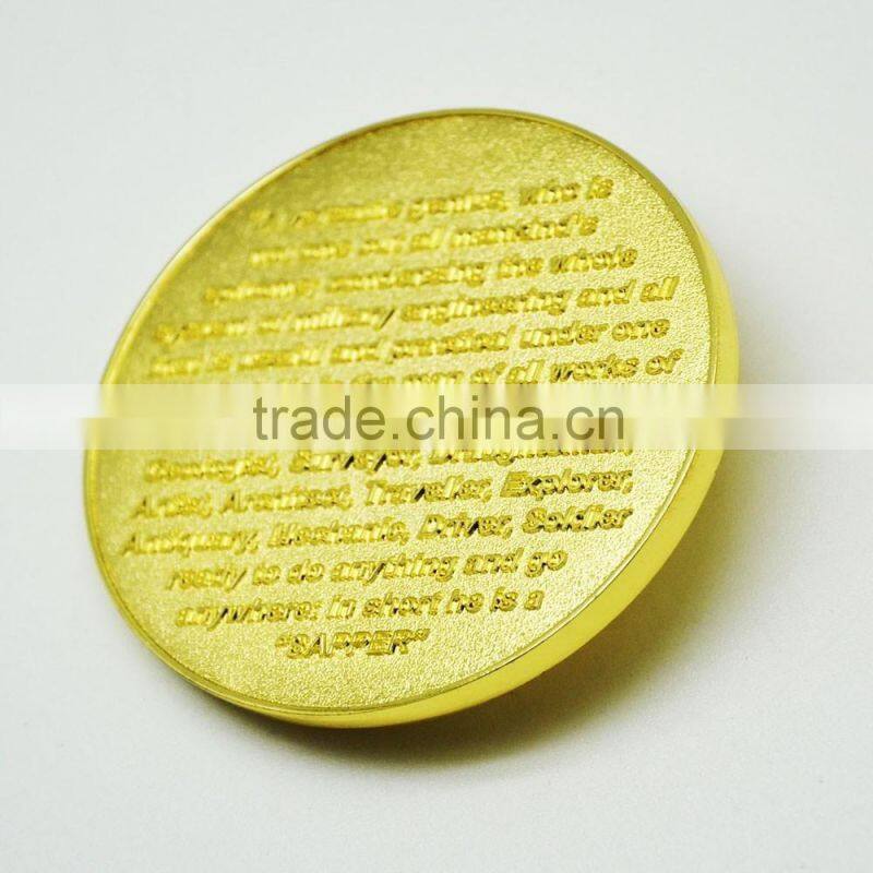 High quality custom gold souvenir coin