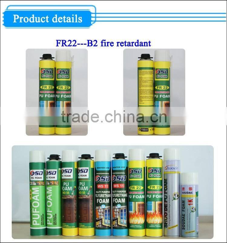 High performance light yellow 750ml polyurethane filler for cold weather use