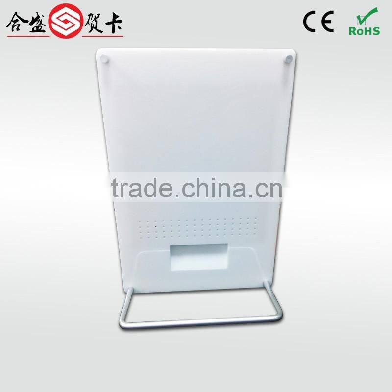 2015 most popular souvenir 7"acrylic video display ,flexible lcd video display,led video display indoor