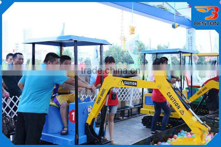 2016 Beston professional kids coin operated game machine for adults amusement excavator