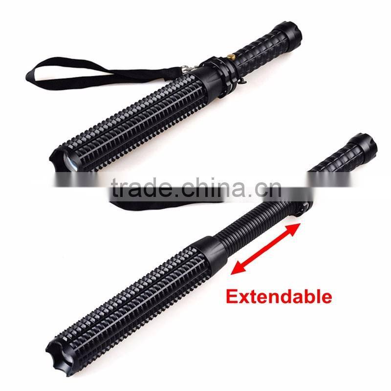 Telescopic Bat T6 LED Zoom Tactical Security Rechargeable Police Torch