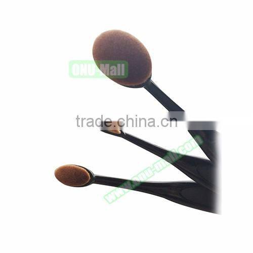 10Pcs/Set Beauty Toothbrush Shaped Foundation Power Eyebrow Eyeliner Lip Facial Makeup Oval Cream Brushes Makeup Tools