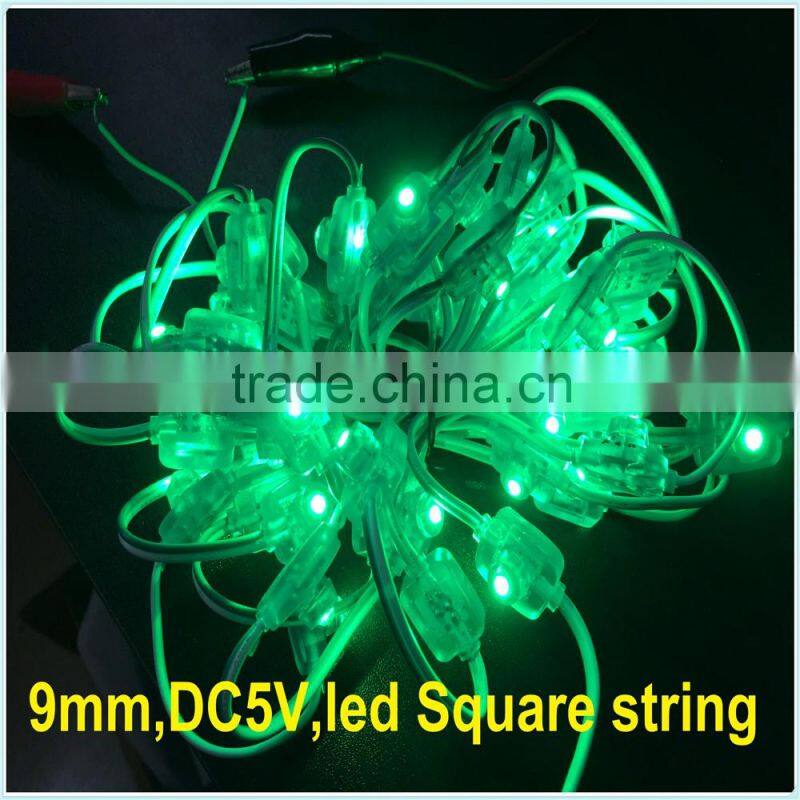RGB or Single Color Solar fairy light IP67 wedding party LED String 50leds solar micro led string lights