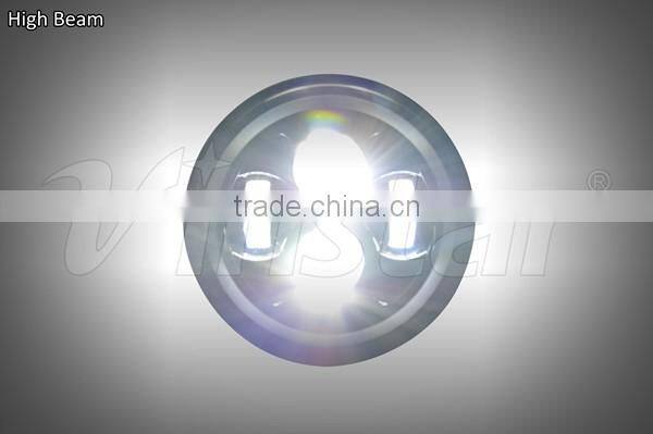 7Inch Round LED Headlights Halo Angle Eyes For Jeep Wrangler LED Driving Light LED High Beam Low Beam Offroad Lighting for Jeep