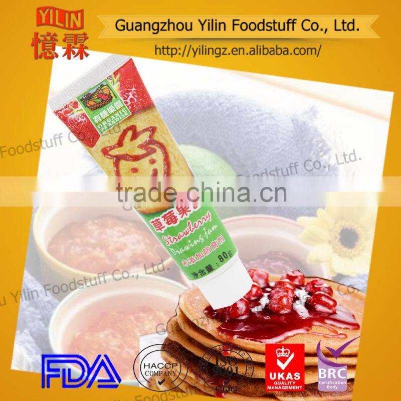 10g small sachet natural Strawberry Jam for European market