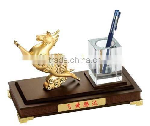 Personalized metal Horse pen holder