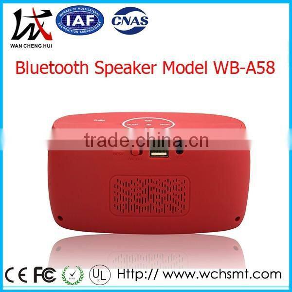 Factory Wholesale Portable Wireless Mini Bluetooth Speaker OEM/ODM With LED Light FM Radio TF Card