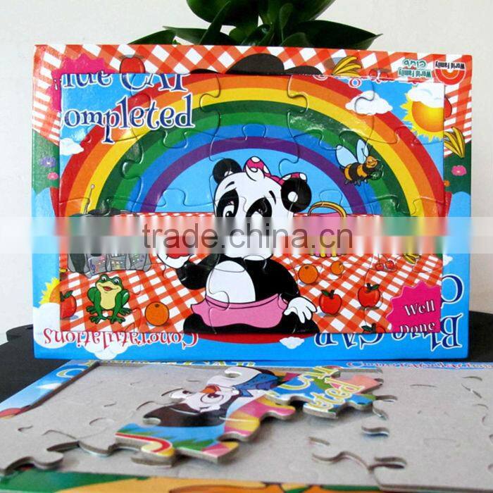 Custom printing logo lingzhi crystal puzzle building block children foam floor puzzle design