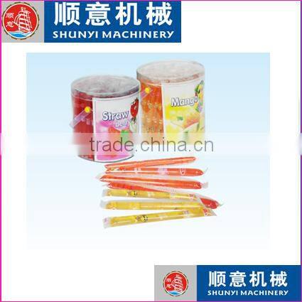 Automatic liquid fruit jellies bar/plastic soft tube flow packing machine