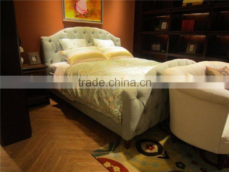 China professional classical fabric bed