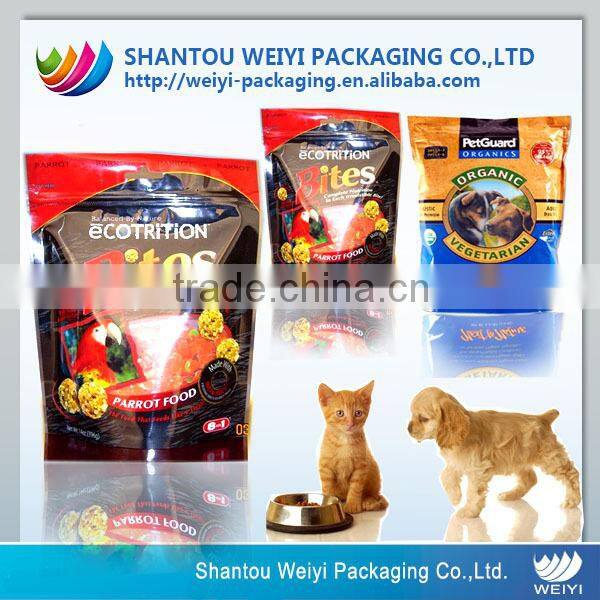 Stand up slide zip lock plastic packaging bag