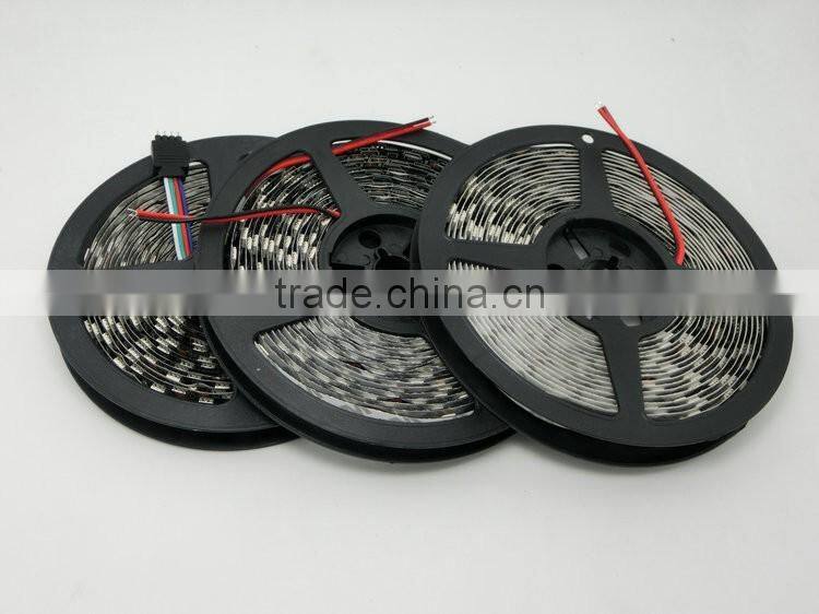 Black PCB LED strip 5050, 12V flexible light 60LED/m,SMD 300LED/5m/roll,White,White warm,Cold White,RGB