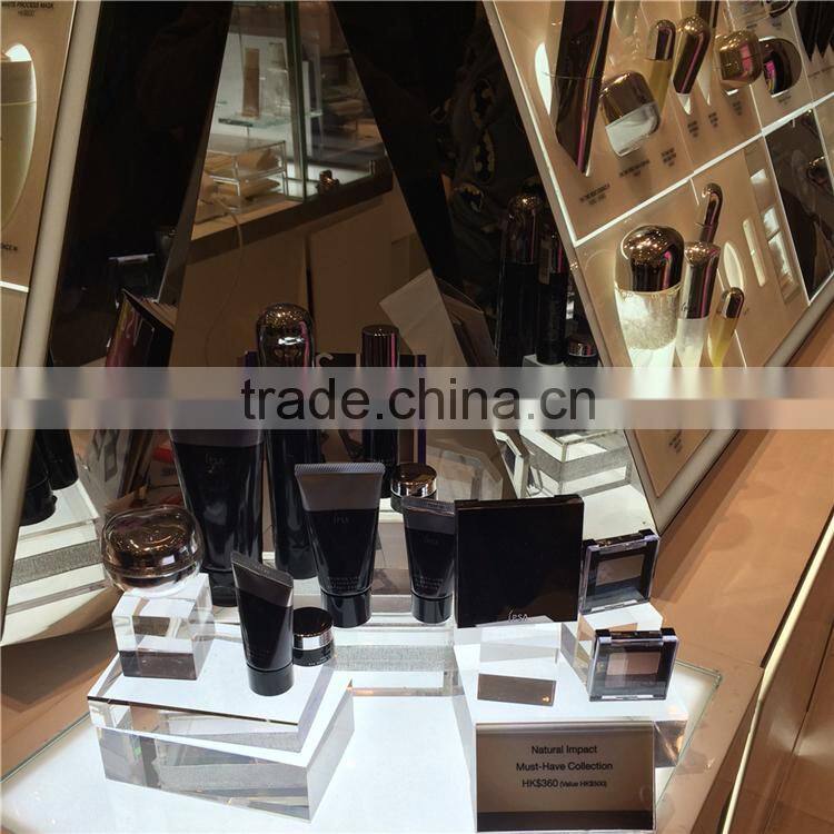 Hot selling plexiglass cube, acrylic clear cube makeup organizer