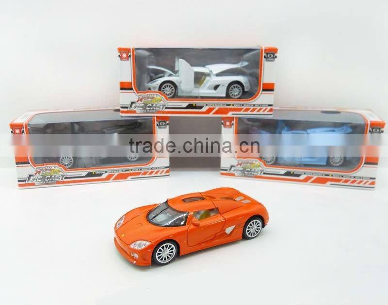 JS3901143 Autorized Famous Brand Metal IC Cars With Light Diecast Pull Back Car