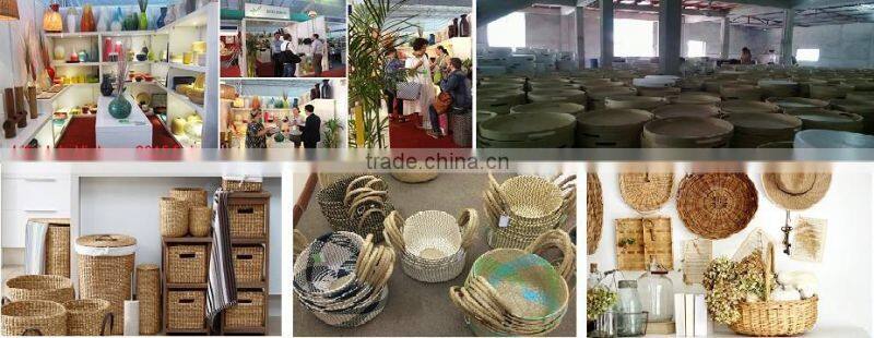 Set of three Rectangular rattan storage baskets Artex Nam An