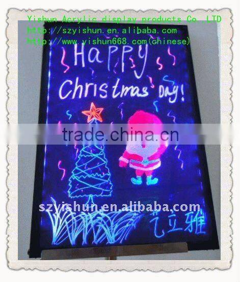 LED colorful fluorescence writing board