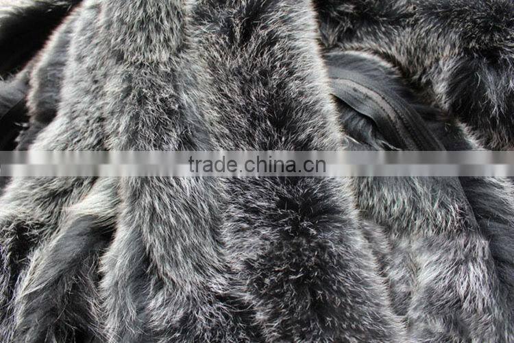 Natural Color Silver Fox Trimming / Silver Fox For Collar / Fox Fur Trim