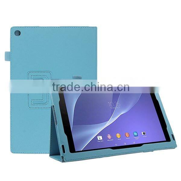Folio Magnetic Flip Stand Leather Case For Sony Xperia Z2 Tablet 10.1"
