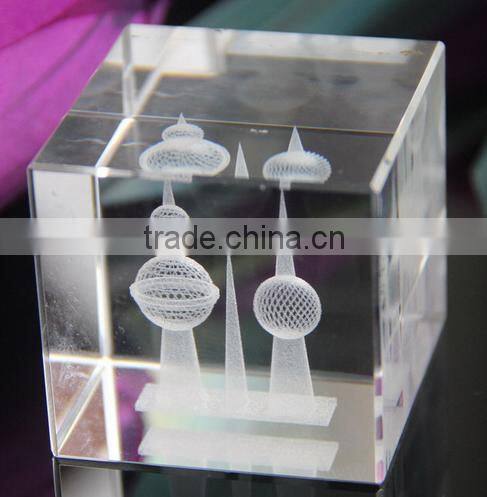 customized cheap high quality K9 crystal cube