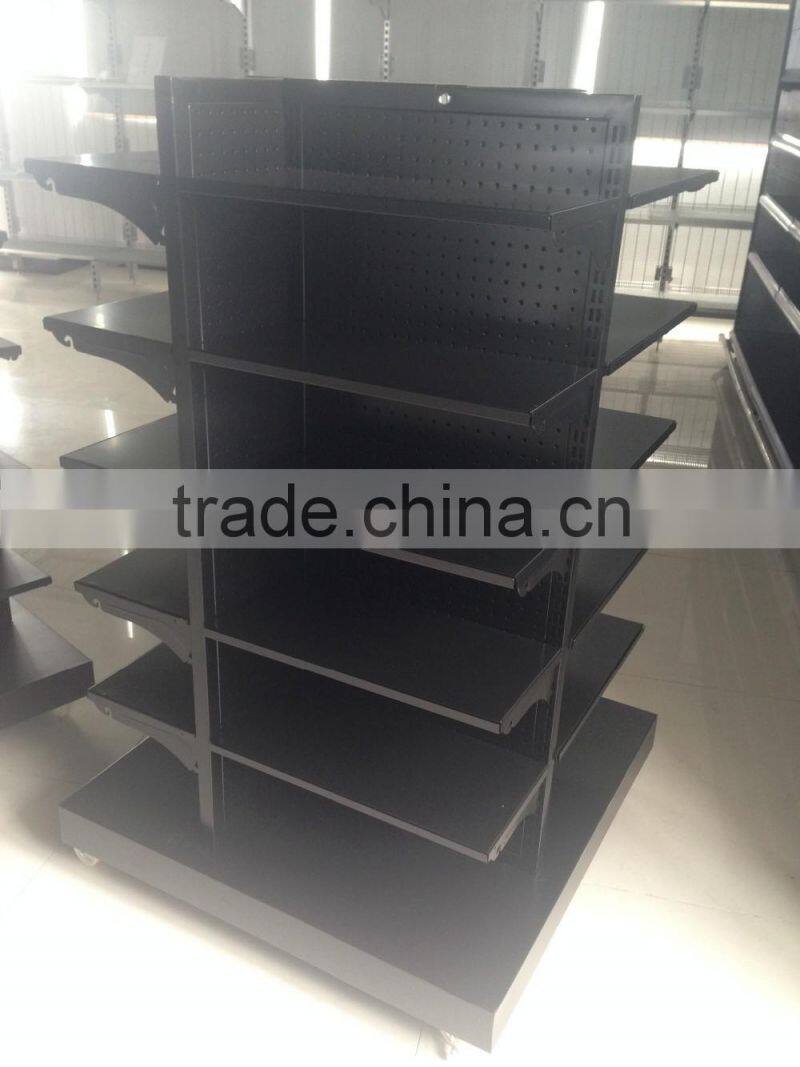 MJYI supermarket shelf gondola cosmetic shelf four directional supermarket shelf