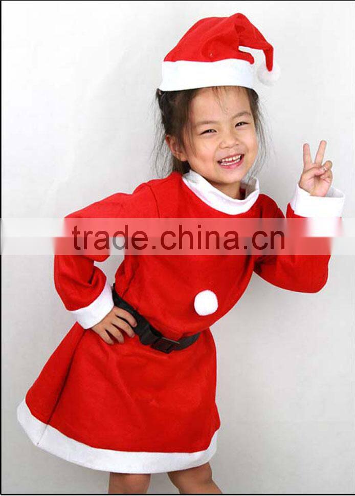 2014 children girls and boys Christmas clothes Costume Strap Dress Nightwear Sleepwear